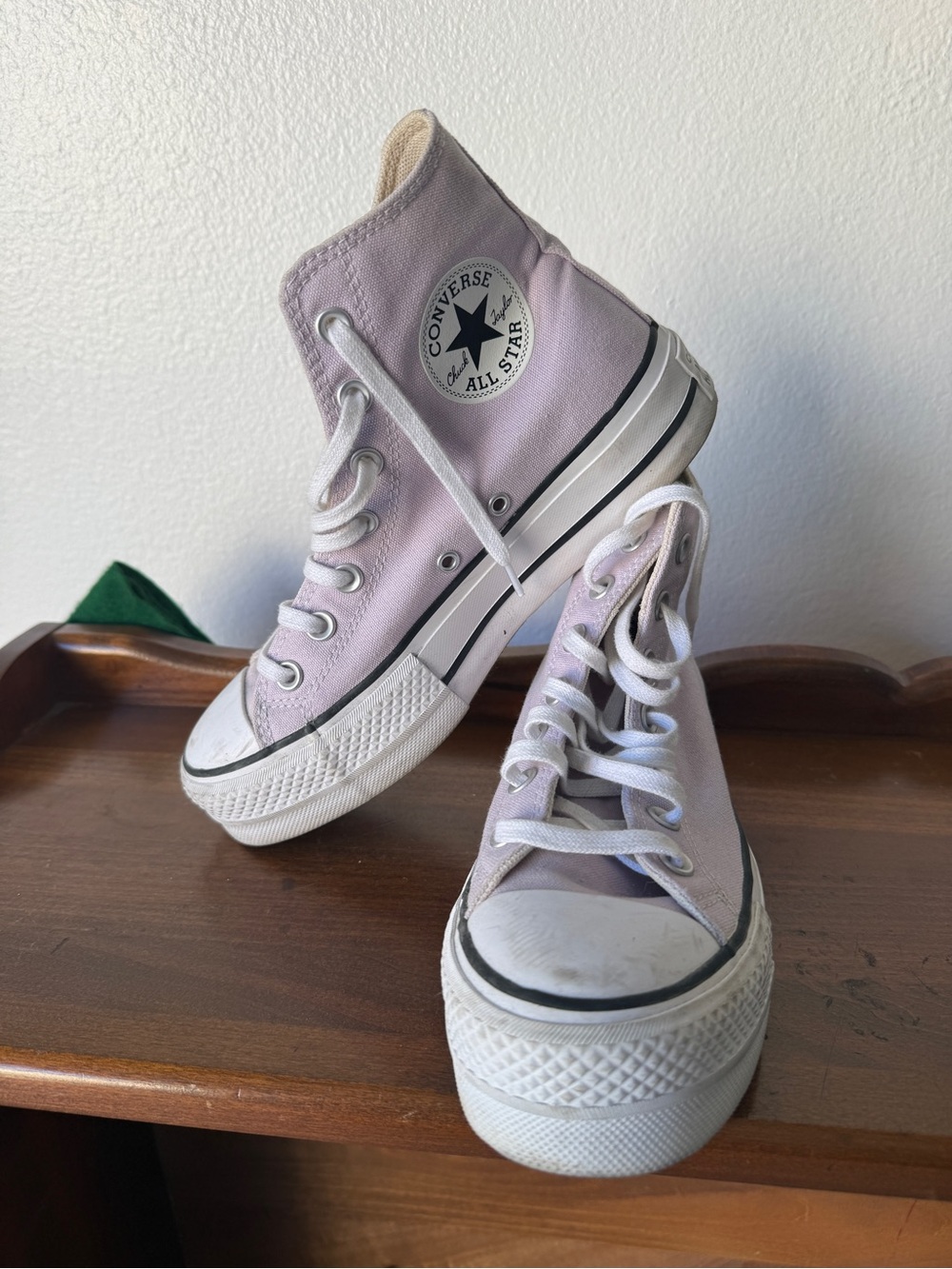 Converse Lilac Purple High Top Platform Sneakers